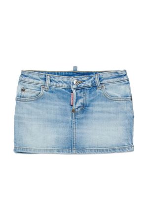 Denim mini skirt with logo DSQUARED KIDS | DQ3219D0AF3DQ01